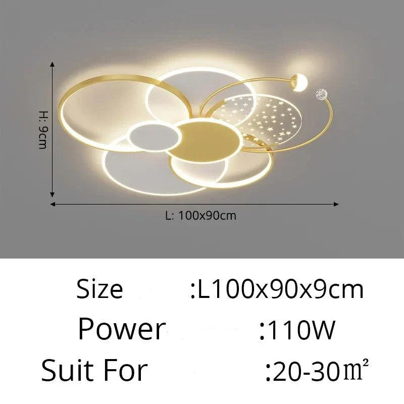 Stellarix | Moderne LED-plafondlamp met dimbare intensiteit