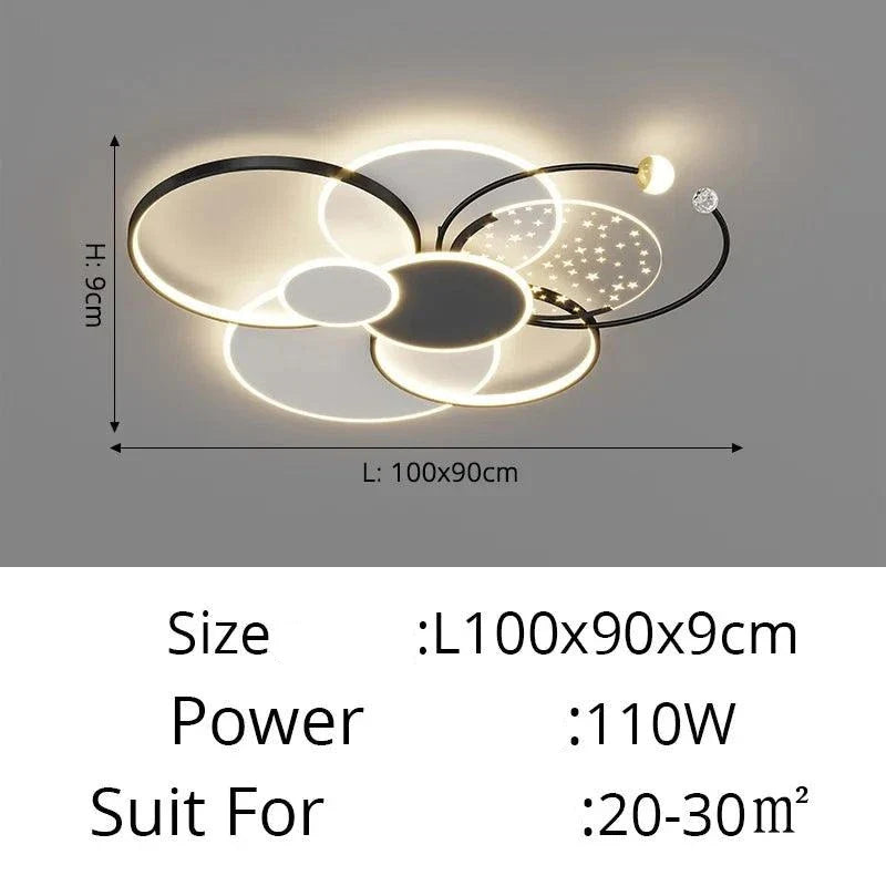 Stellarix | Moderne LED-plafondlamp met dimbare intensiteit