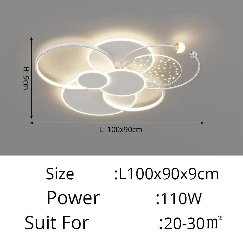 Stellarix | Moderne LED-plafondlamp met dimbare intensiteit