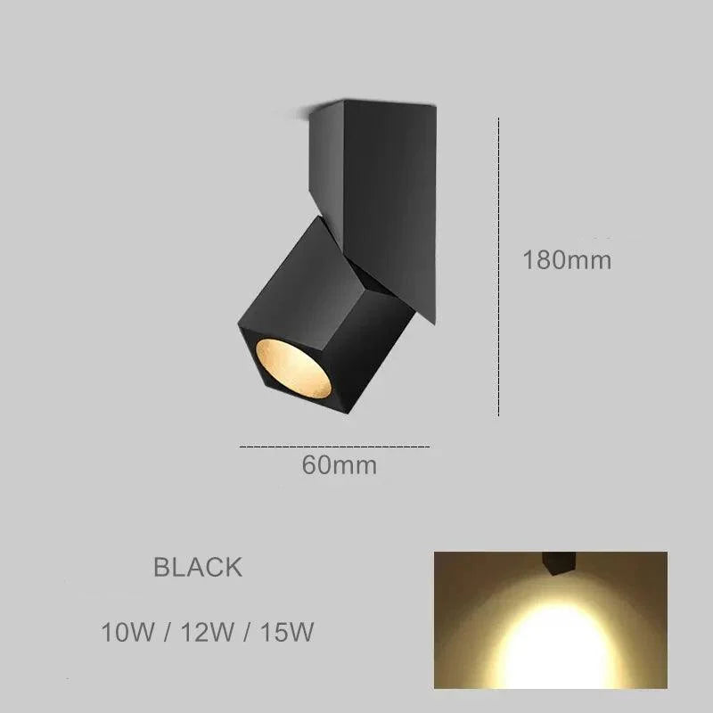Veltrix | Oriënteerbare 360° LED-spot in luchtvaartaluminium