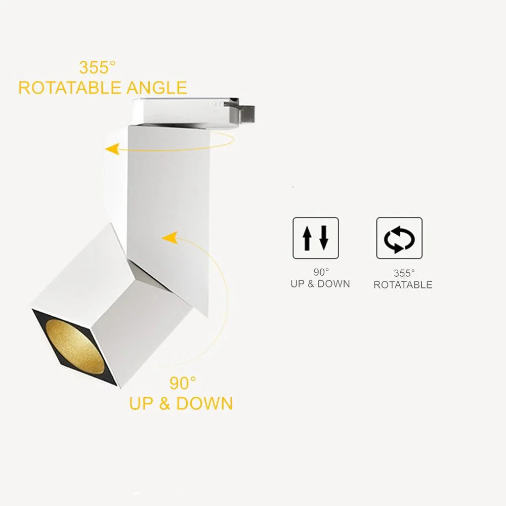 Veltrix | Oriënteerbare 360° LED-spot in luchtvaartaluminium