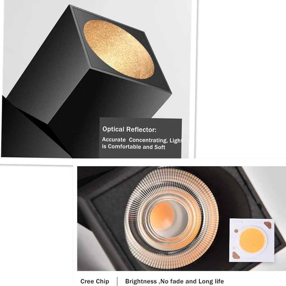 Veltrix | Oriënteerbare 360° LED-spot in luchtvaartaluminium