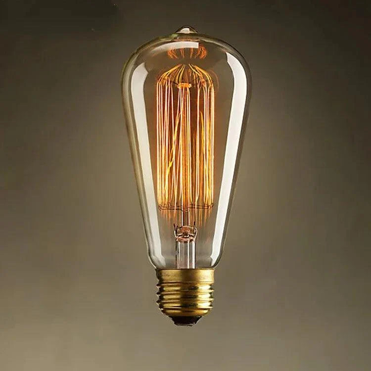 Vitralea | Suspension Vintage en Verre Pierre et Finition Fer