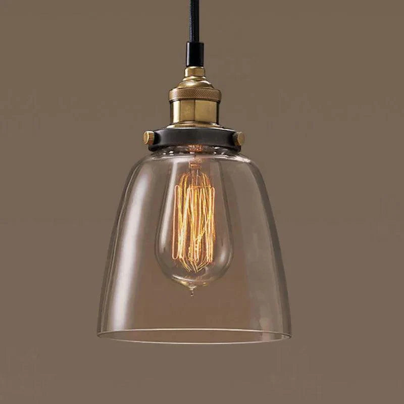 Vitralea | Suspension Vintage en Verre Pierre et Finition Fer