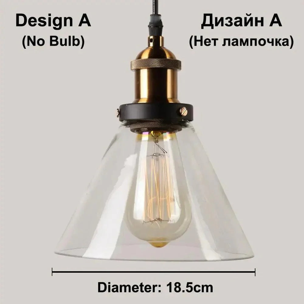 Vitralea | Suspension Vintage en Verre Pierre et Finition Fer