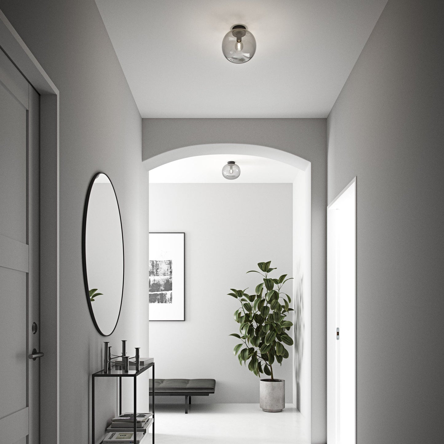 GlowMist | Plafondlamp en mondgeblazen glas