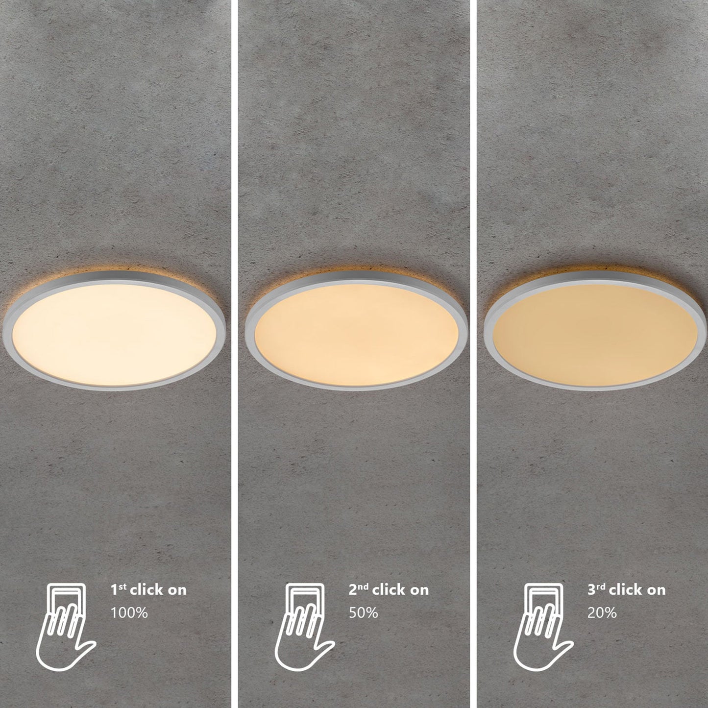 FlatGlow | LED-plafondlamp extra plat met MoodMaker
