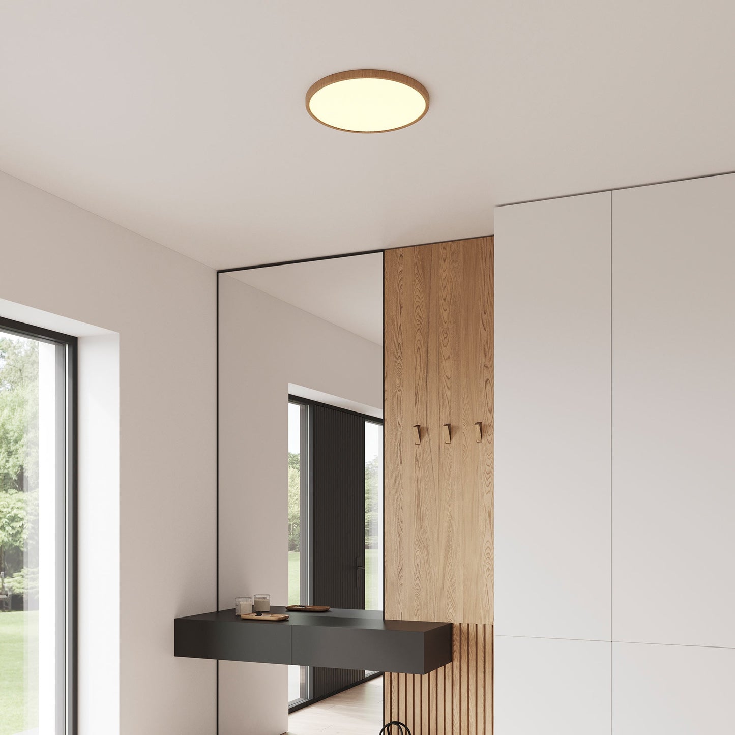 FlatGlow | LED-plafondlamp extra plat met MoodMaker