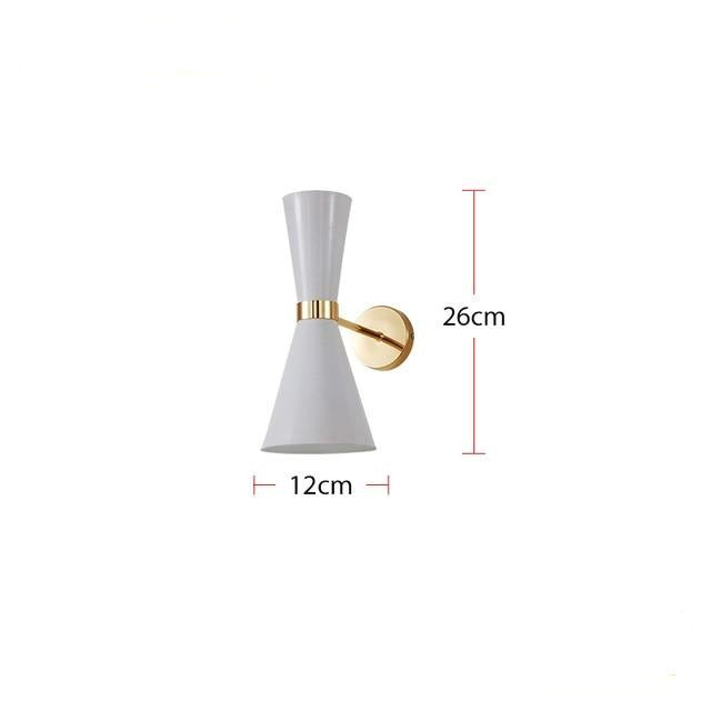 NordicTri – Gouden LED wandlamp met driehoekige lampenkap Creative