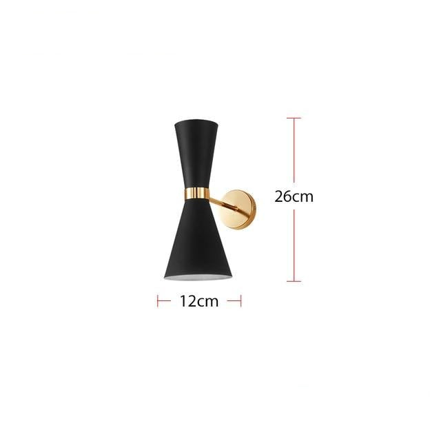 NordicTri – Gouden LED wandlamp met driehoekige lampenkap Creative
