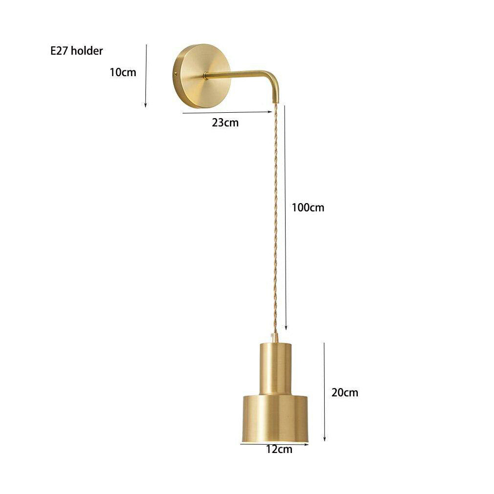 Aurora Dorée – Hangende wandlamp in gouden afwerking