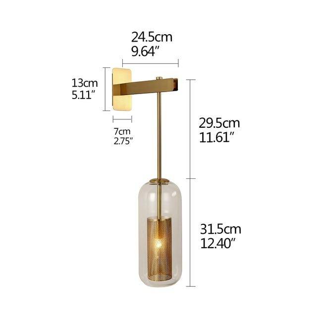 IndusRetro – Applique industrielle vintage en métal et verre