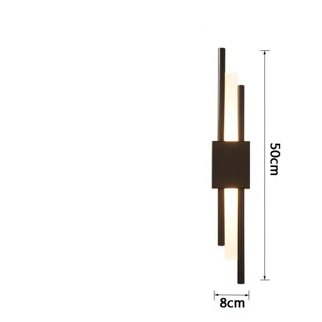 XerGold – Moderne LED wandlamp in gouden balk