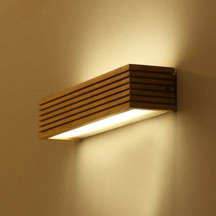 SumiWood – LED wandlamp van gesneden hout met Japanse inspiratie