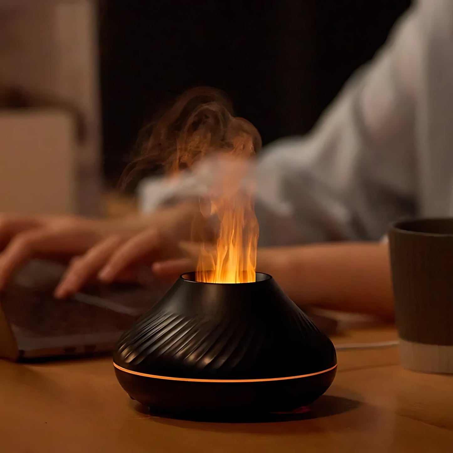 VolcaZen - Nachtlampje Vulkanische Diffuser voor Essentiële Oliën