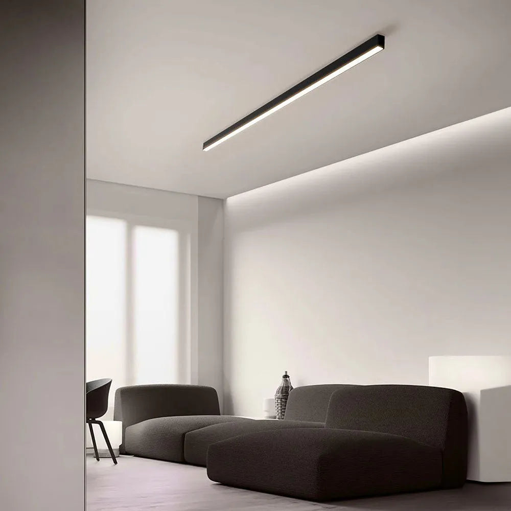 Linéora | Plafonnier LED Linéaire Minimaliste pour Séjour