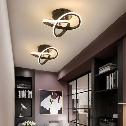 Luminairea | Moderne witte metalen LED-plafondlamp