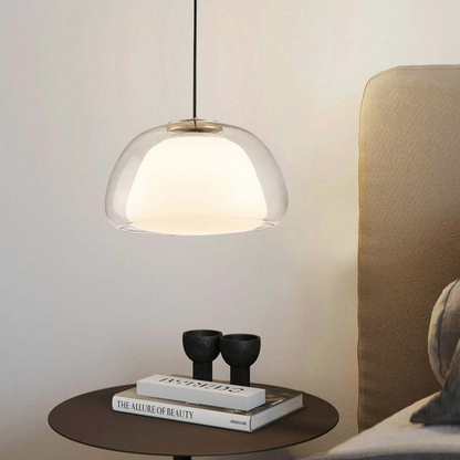LacteaLuxe – Moderne hanglamp van melkglas