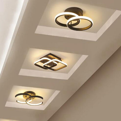 Luminairea | Moderne witte metalen LED-plafondlamp