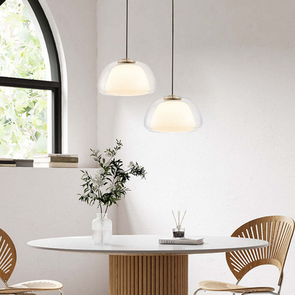 LacteaLuxe – Moderne hanglamp van melkglas