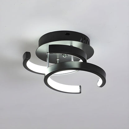 Luminairea | Moderne witte metalen LED-plafondlamp