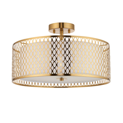 GeoLume | Semi-inbouwplafondlamp met geometrisch patroon