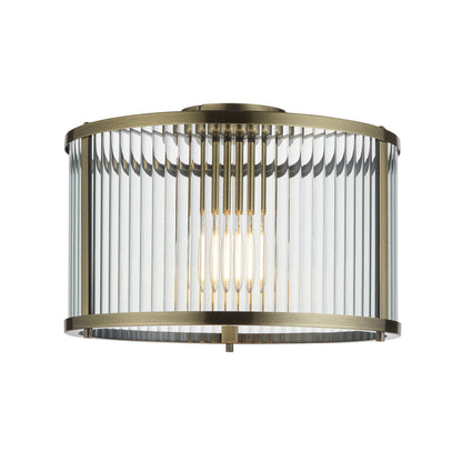 BrassGlow | Elegante plafondlamp in antiek messing
