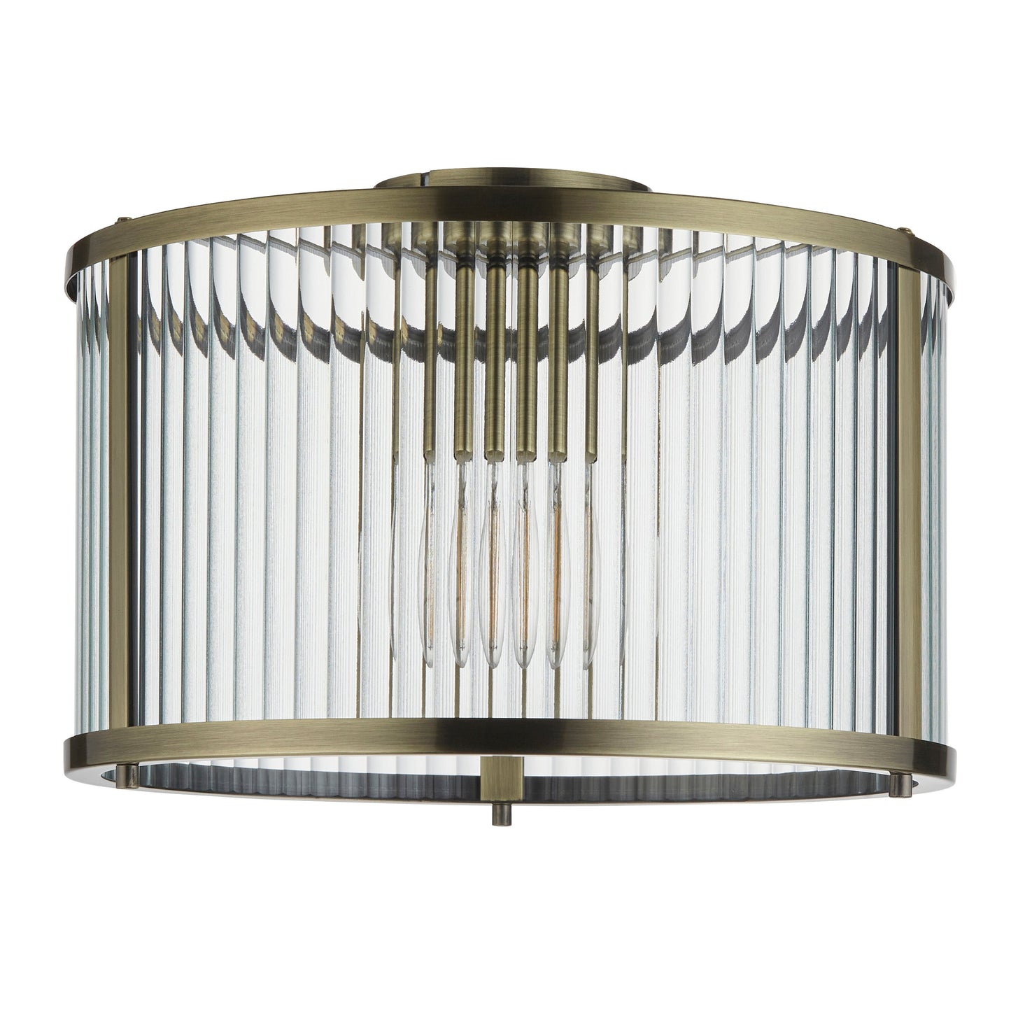 BrassGlow | Elegante plafondlamp in antiek messing