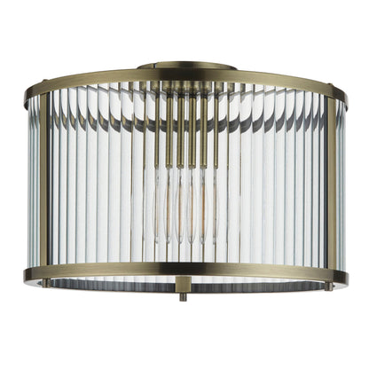 BrassGlow | Elegante plafondlamp in antiek messing