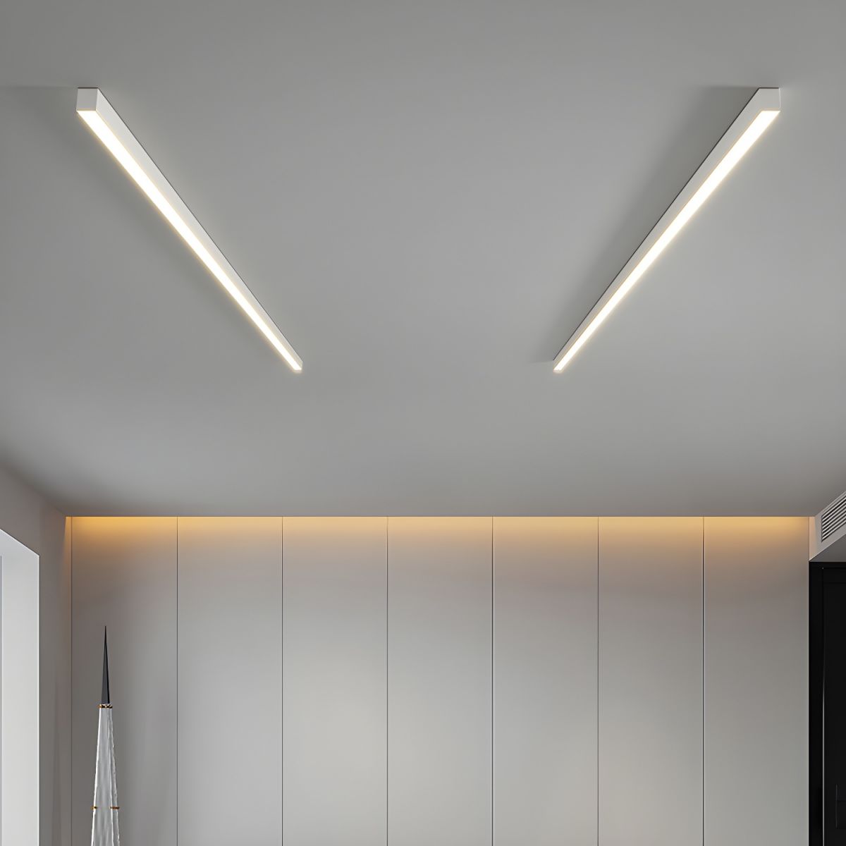 Linéora | Plafonnier LED Linéaire Minimaliste pour Séjour