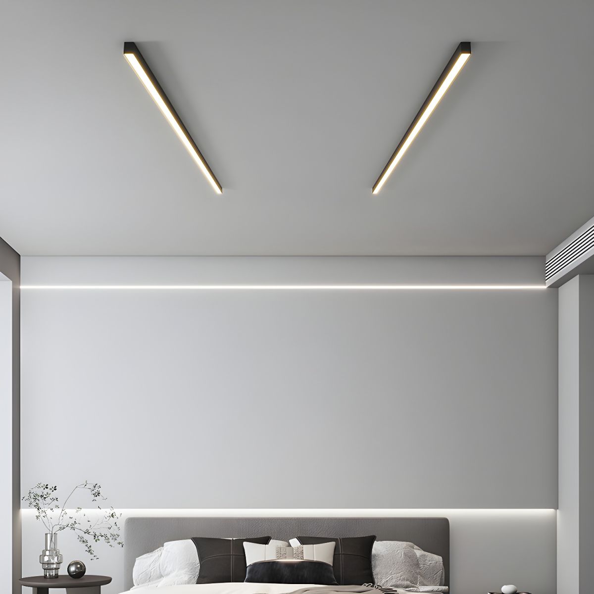 Linéora | Plafonnier LED Linéaire Minimaliste pour Séjour