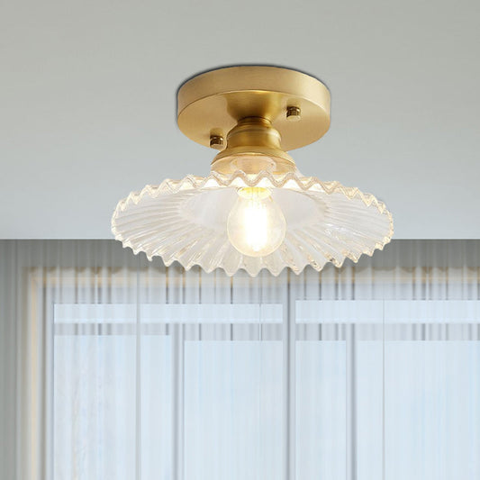 VERDÉLO – Plafondlamp van geribbeld glas