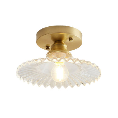 VERDÉLO – Plafondlamp van geribbeld glas
