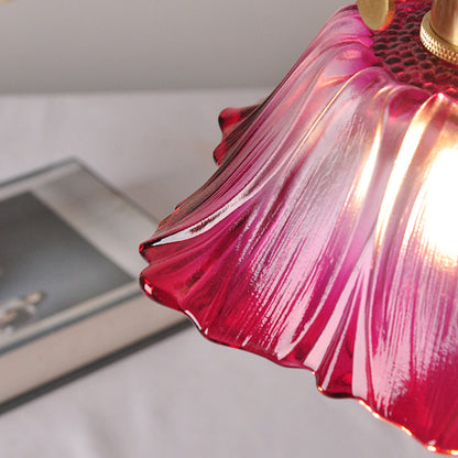 Florinea | Retro glazen hanglamp in bloemvorm