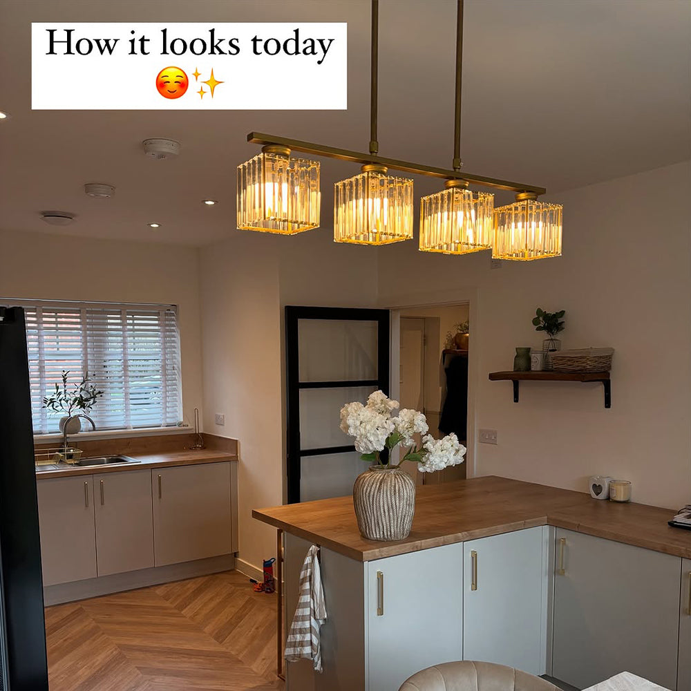 LinéaVerre | Noordse Multi-Kop Hanglamp van Glas en Metaal