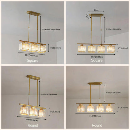 LinéaVerre | Noordse Multi-Kop Hanglamp van Glas en Metaal