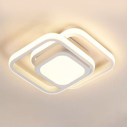 Dualo | Plafonnier LED Minimaliste à Double Anneau