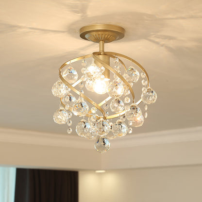 LUXORÉA – Half-inbouw plafondlamp van kristal