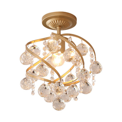 LUXORÉA – Half-inbouw plafondlamp van kristal