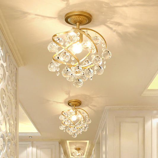 LUXORÉA – Half-inbouw plafondlamp van kristal