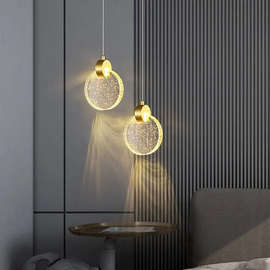 GoldenGlow | Elegante glazen hanglamp
