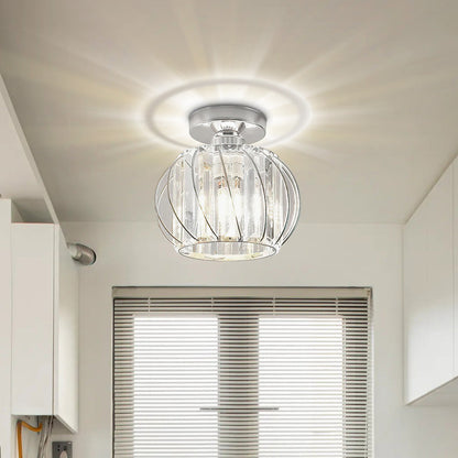 Glacera | Plafondlamp Glas & Metaal in Noordse Stijl