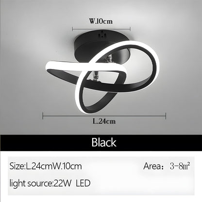 Luminairea | Moderne witte metalen LED-plafondlamp