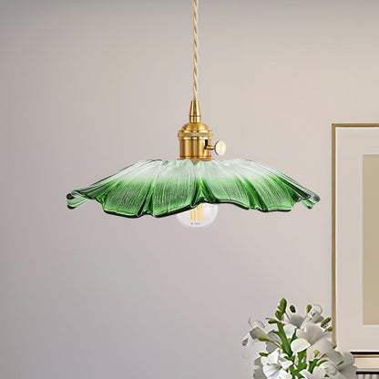 Florinea | Retro glazen hanglamp in bloemvorm