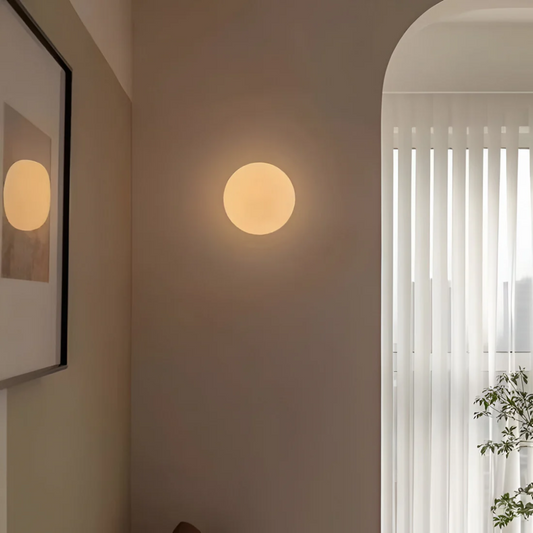 ArcticGlow Elegante glazen wandlamp