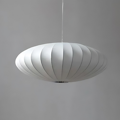 Silkure | Elegante plafondlamp van zijde en metaal