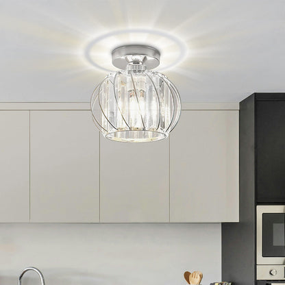 Glacera | Plafondlamp Glas & Metaal in Noordse Stijl