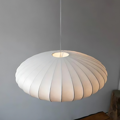 Silkure | Elegante plafondlamp van zijde en metaal