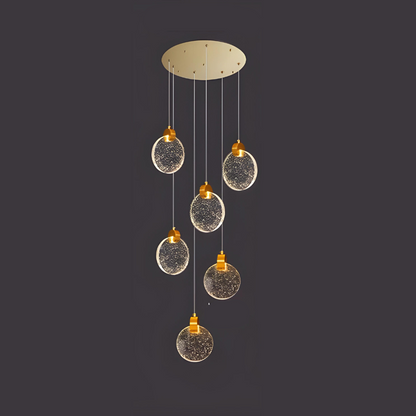 GoldenGlow | Elegante glazen hanglamp