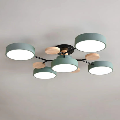 CircuLux | Plafondlamp LED Hedendaags Half-Ingebouwd in IJzer